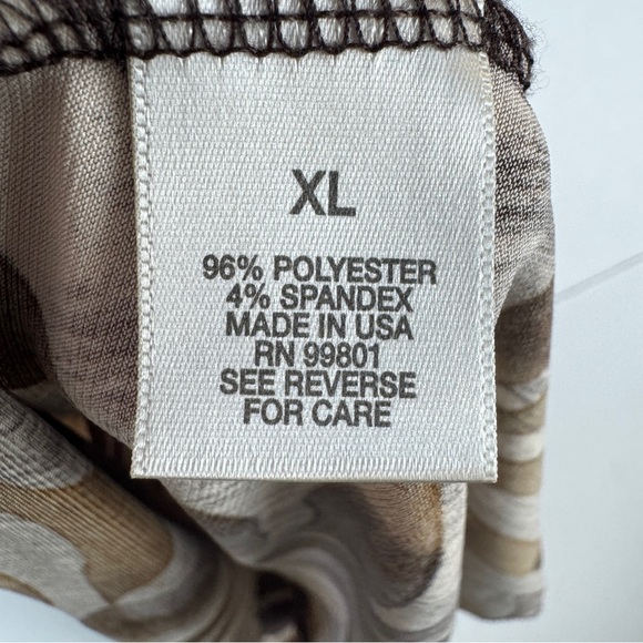 Dressbarn Top Womens XL Brown Beige Tunic - Picture 6 of 9